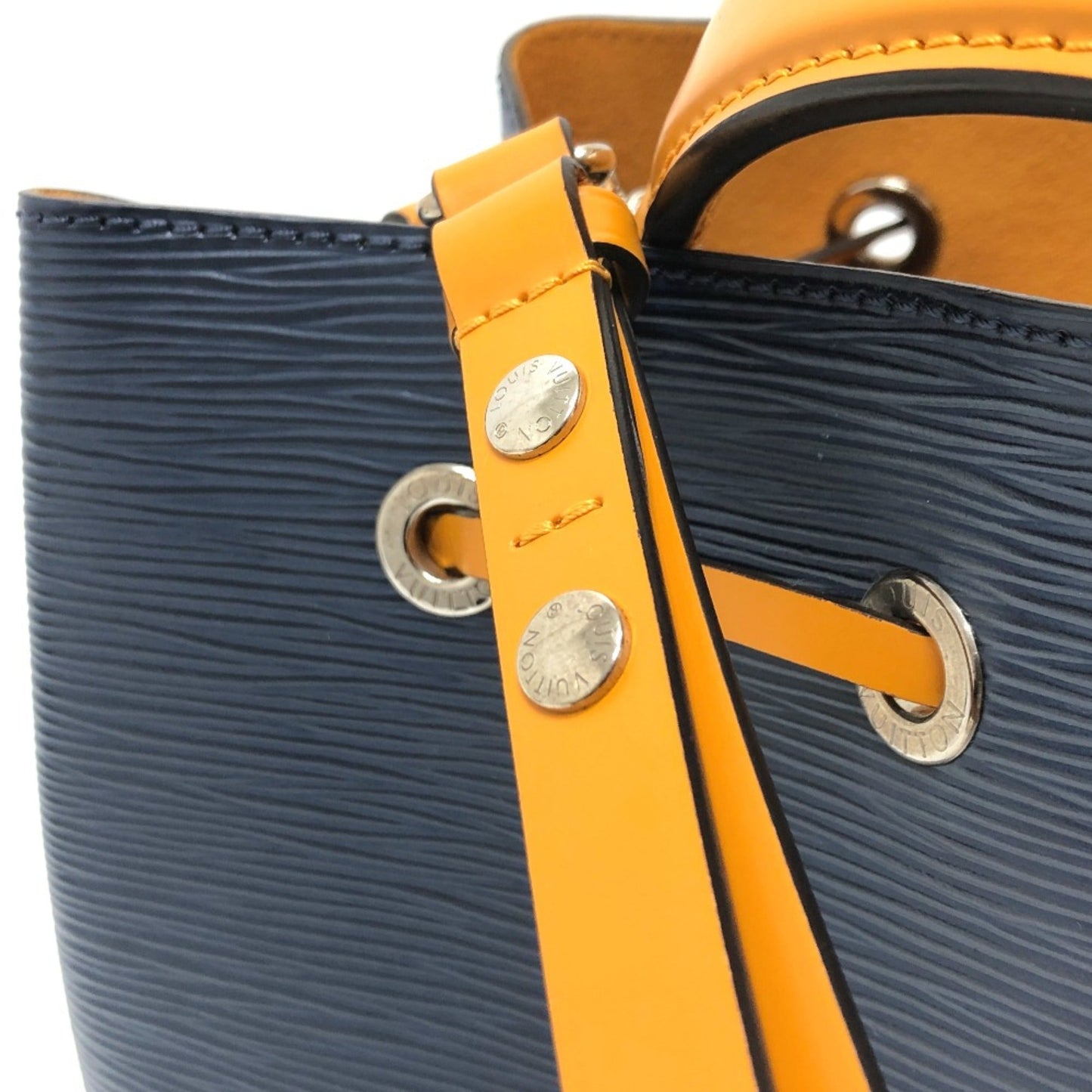 Louis Vuitton Navy Leather Shoulder Bag