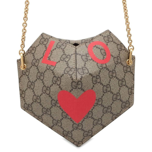 Gucci Beige Red Color Gg Supreme Shoulder Bag ()