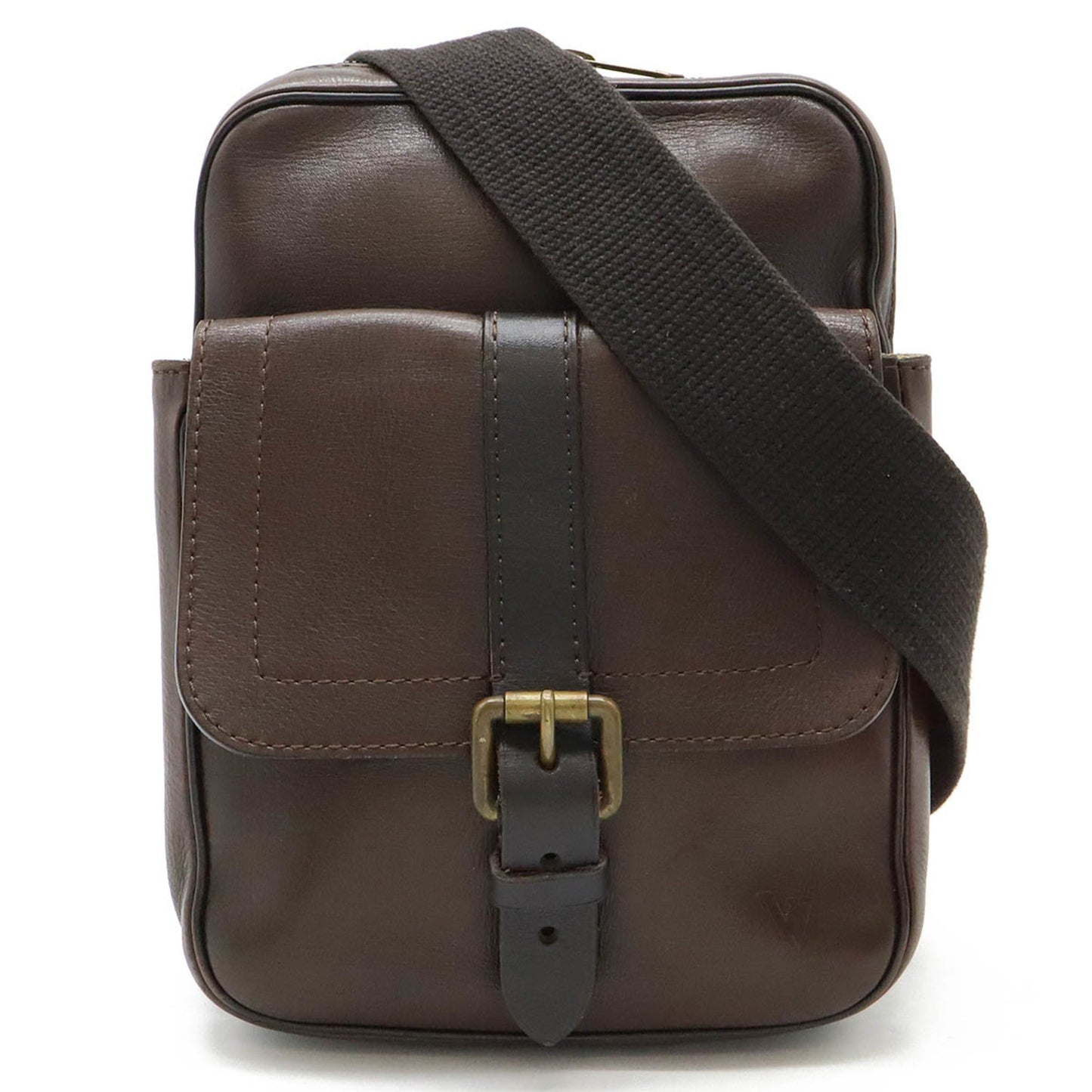 Louis Vuitton Coffee Utah Leather Shoulder Bag ()