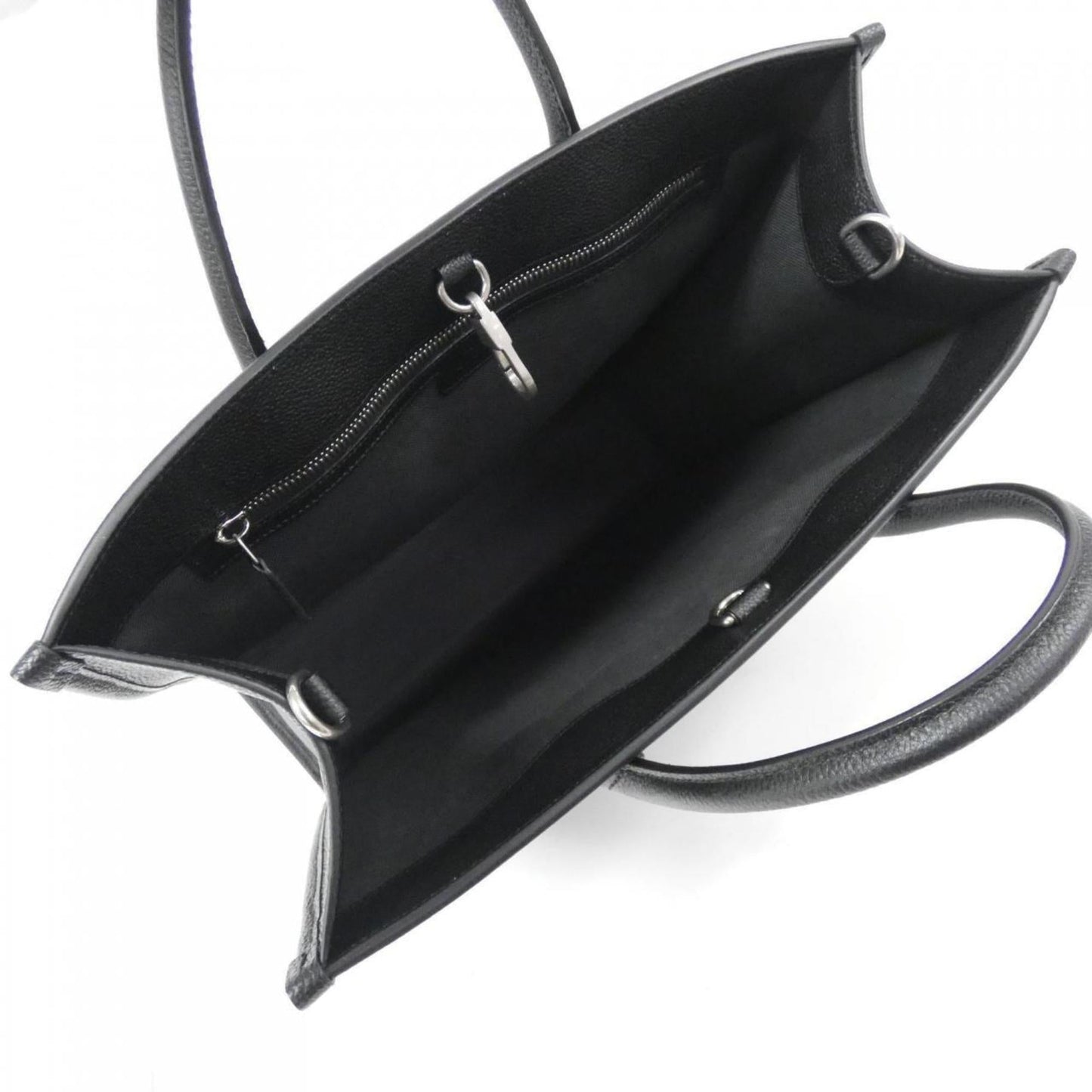Gucci Black Leather Gg Supreme Handbag