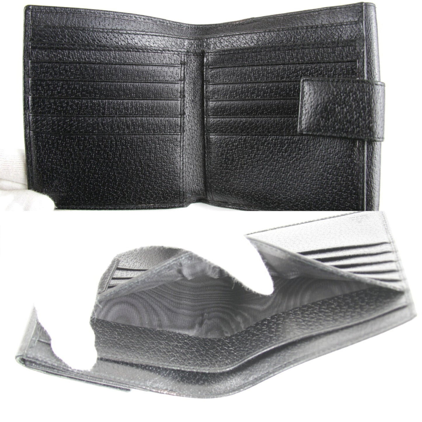 Gucci Black Leather Wallet (Bi-Fold)