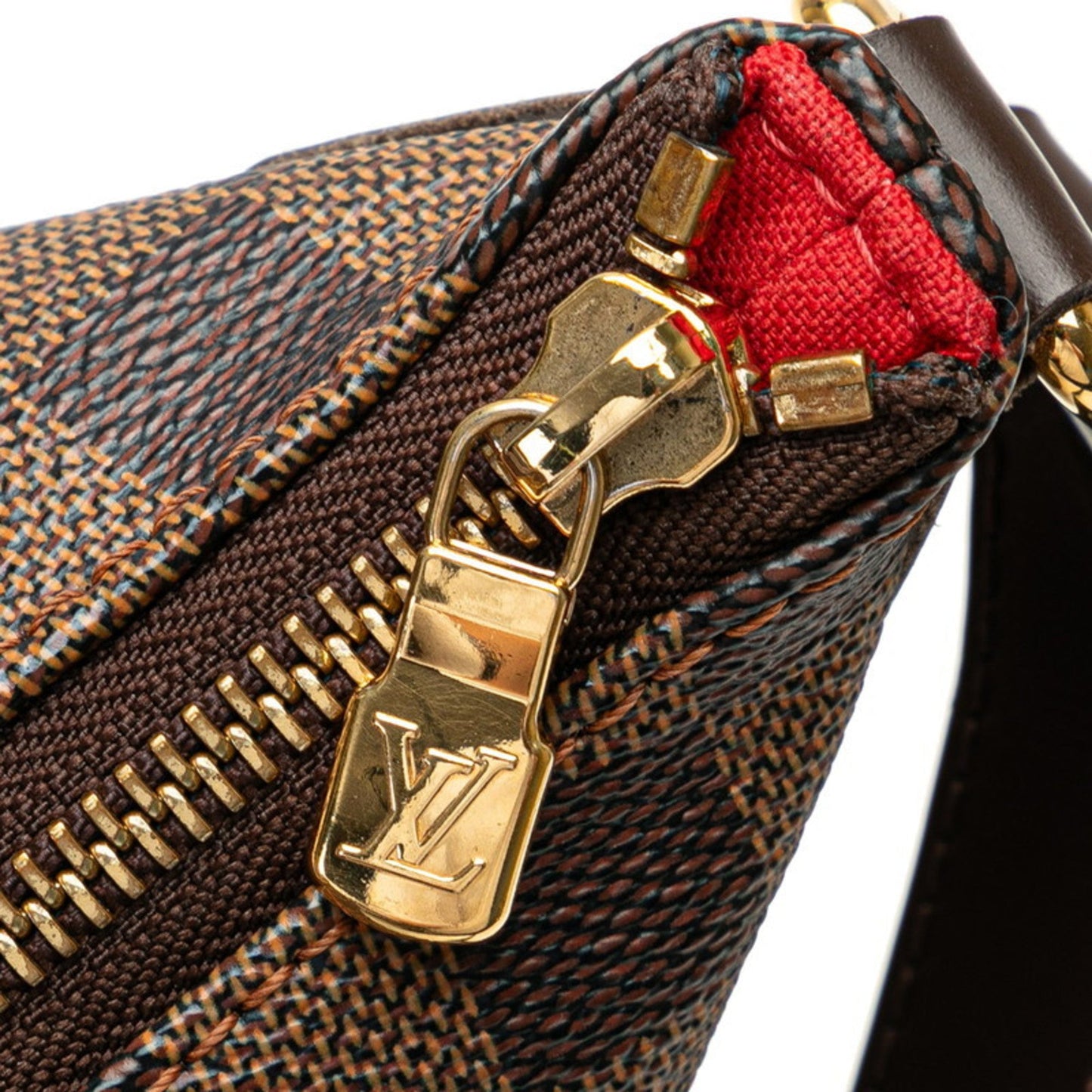 Louis Vuitton Brown Pvc Leather Shoulder Bag