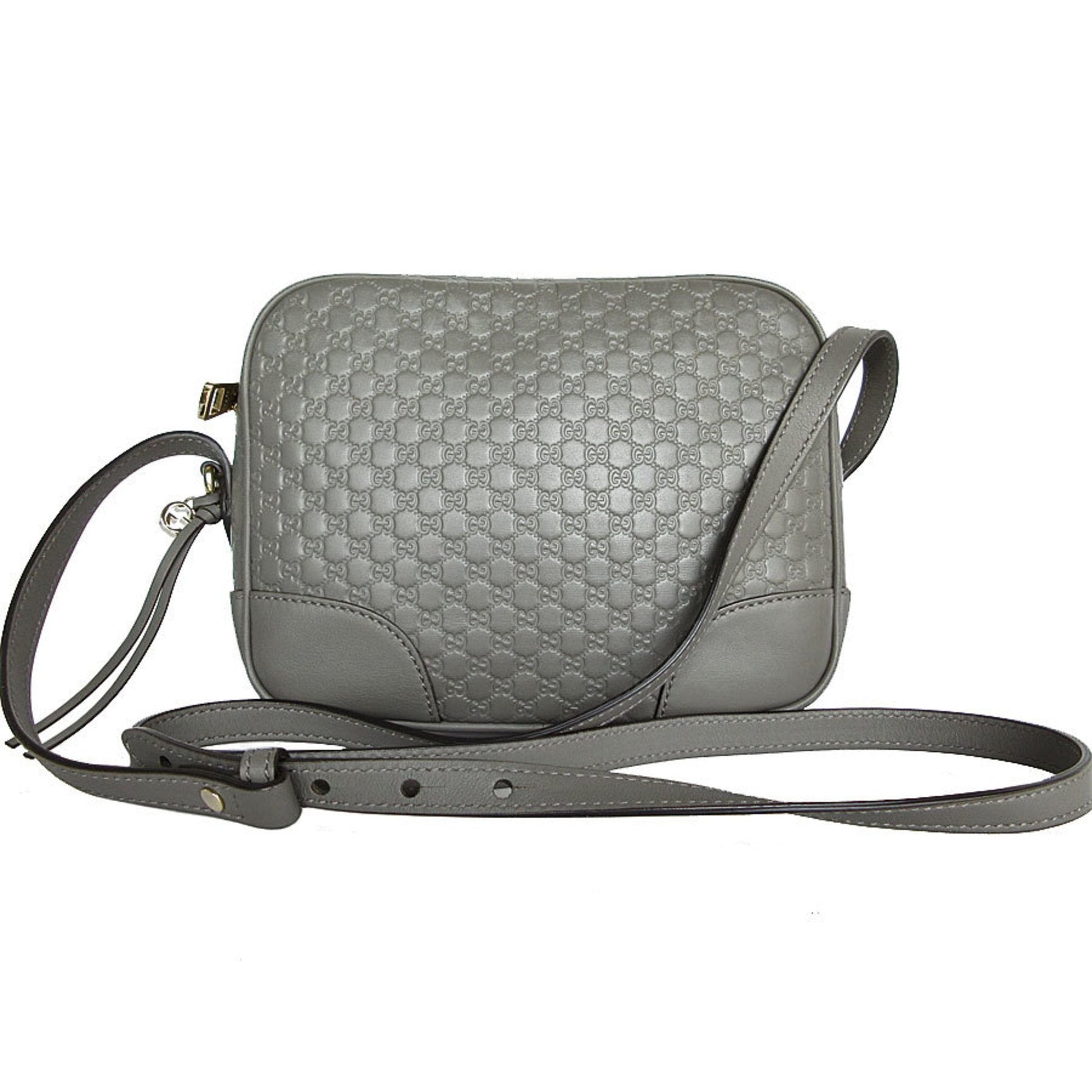 Gucci Gray Leather Shoulder Bag ()