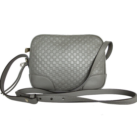 Gucci Gray Leather Shoulder Bag ()