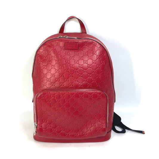 Gucci Red Leather Backpack ()