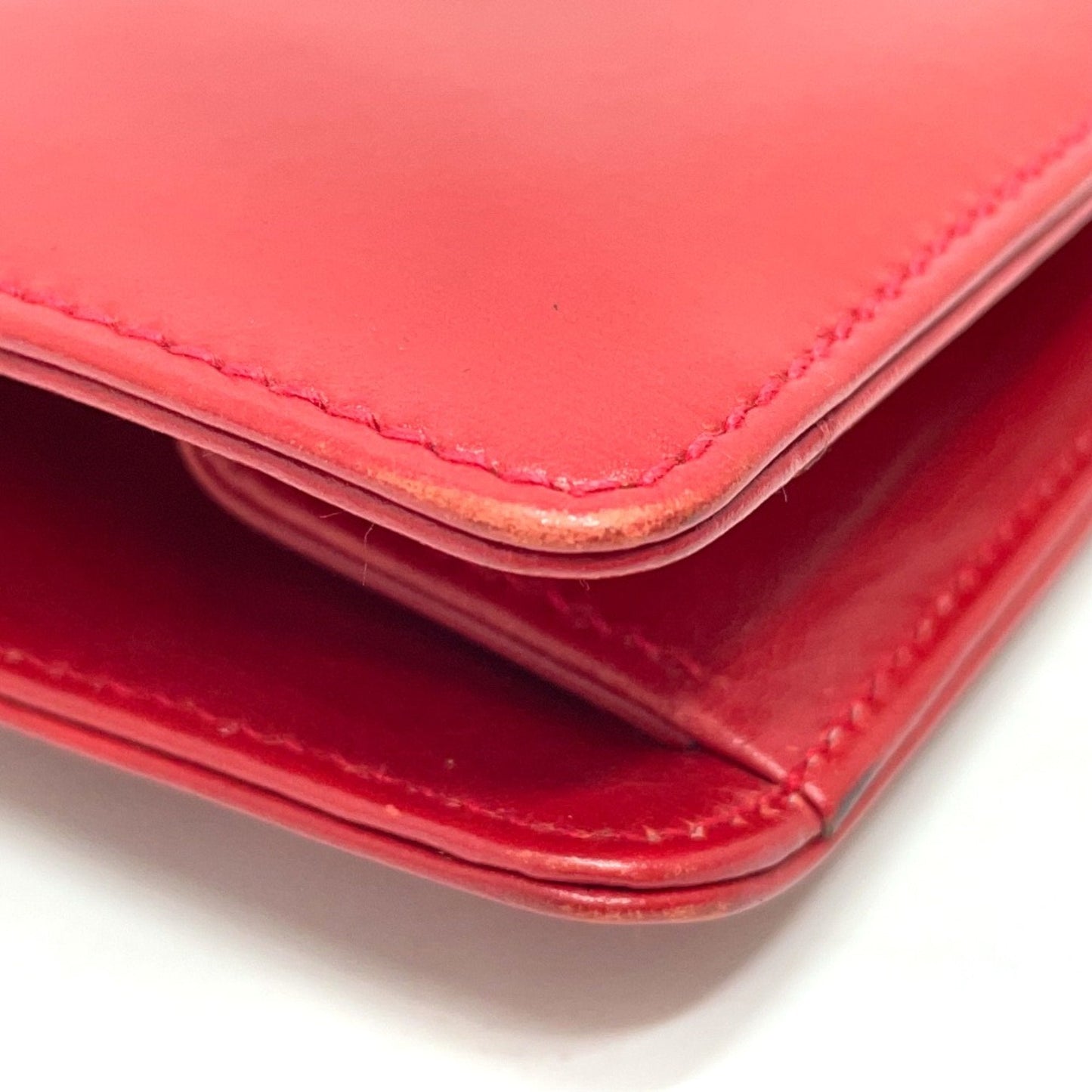 Gucci Red Leather Shoulder Bag