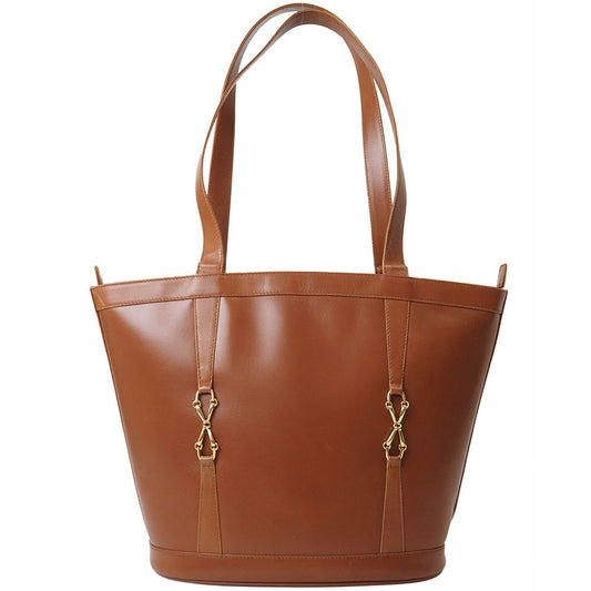 Gucci Brown Leather Tote Bag ()