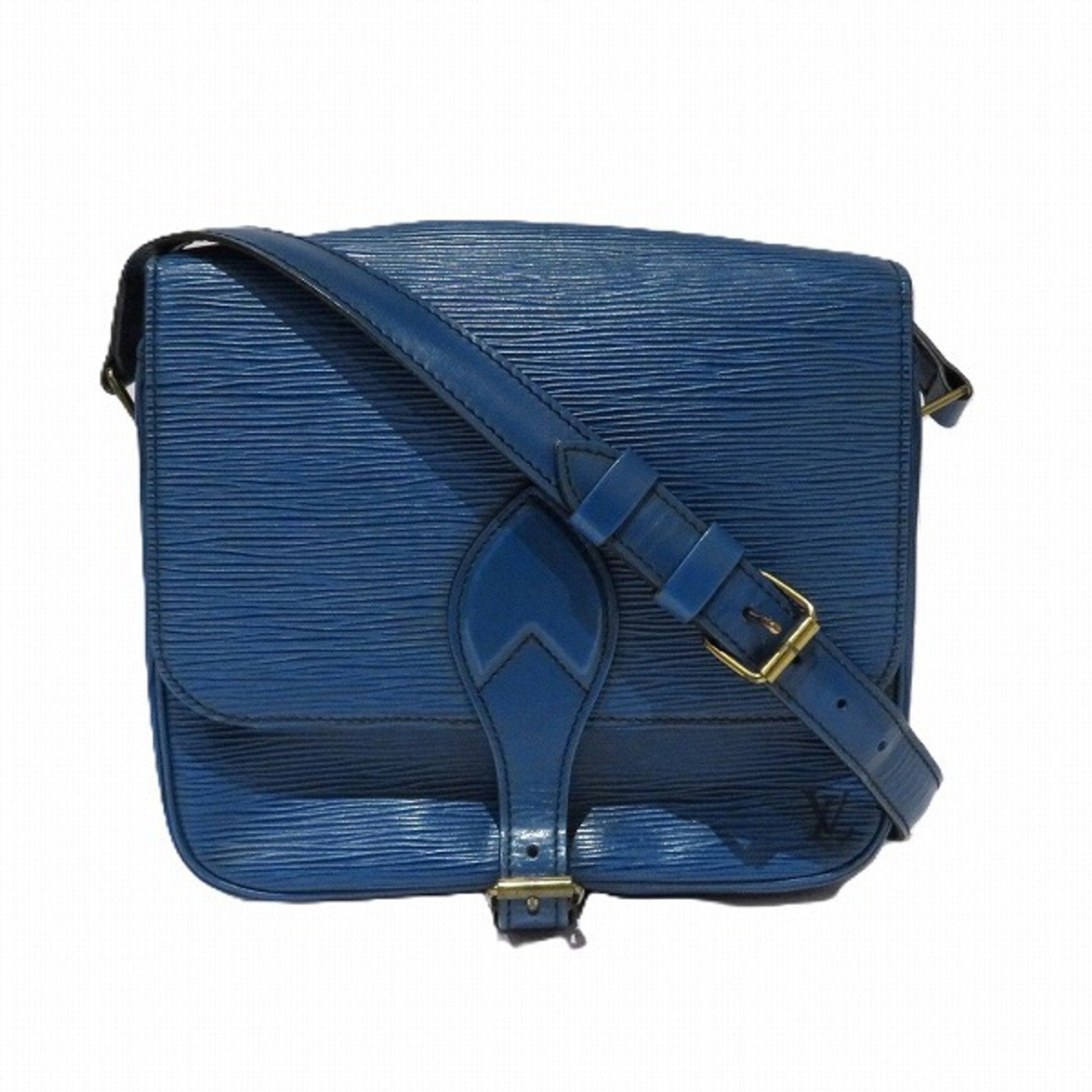 Louis Vuitton Toledo Blue Shoulder Bag ()