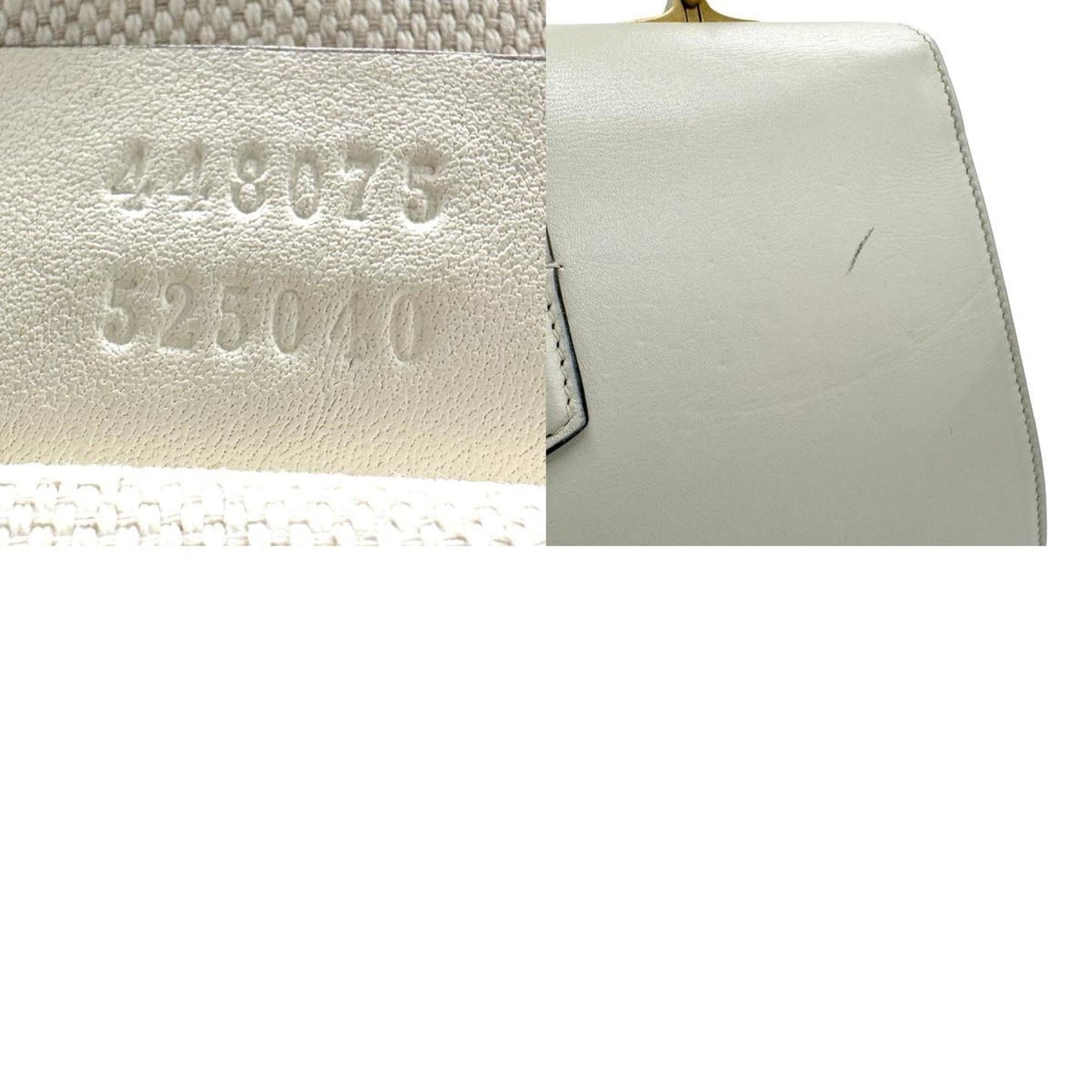Gucci Navy Off-White Red Color Leather Handbag Shoulder Bag