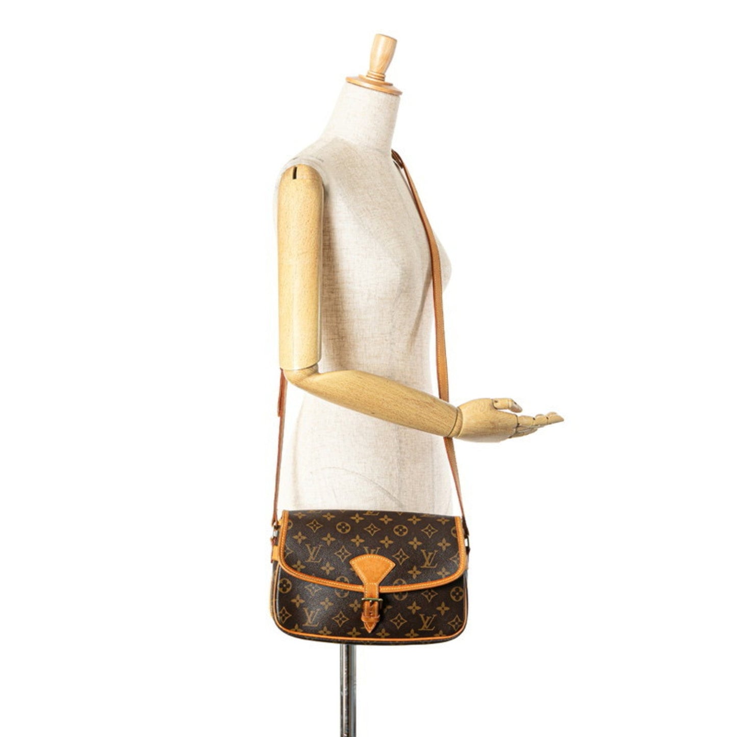 Louis Vuitton Brown Pvc Leather Shoulder Bag