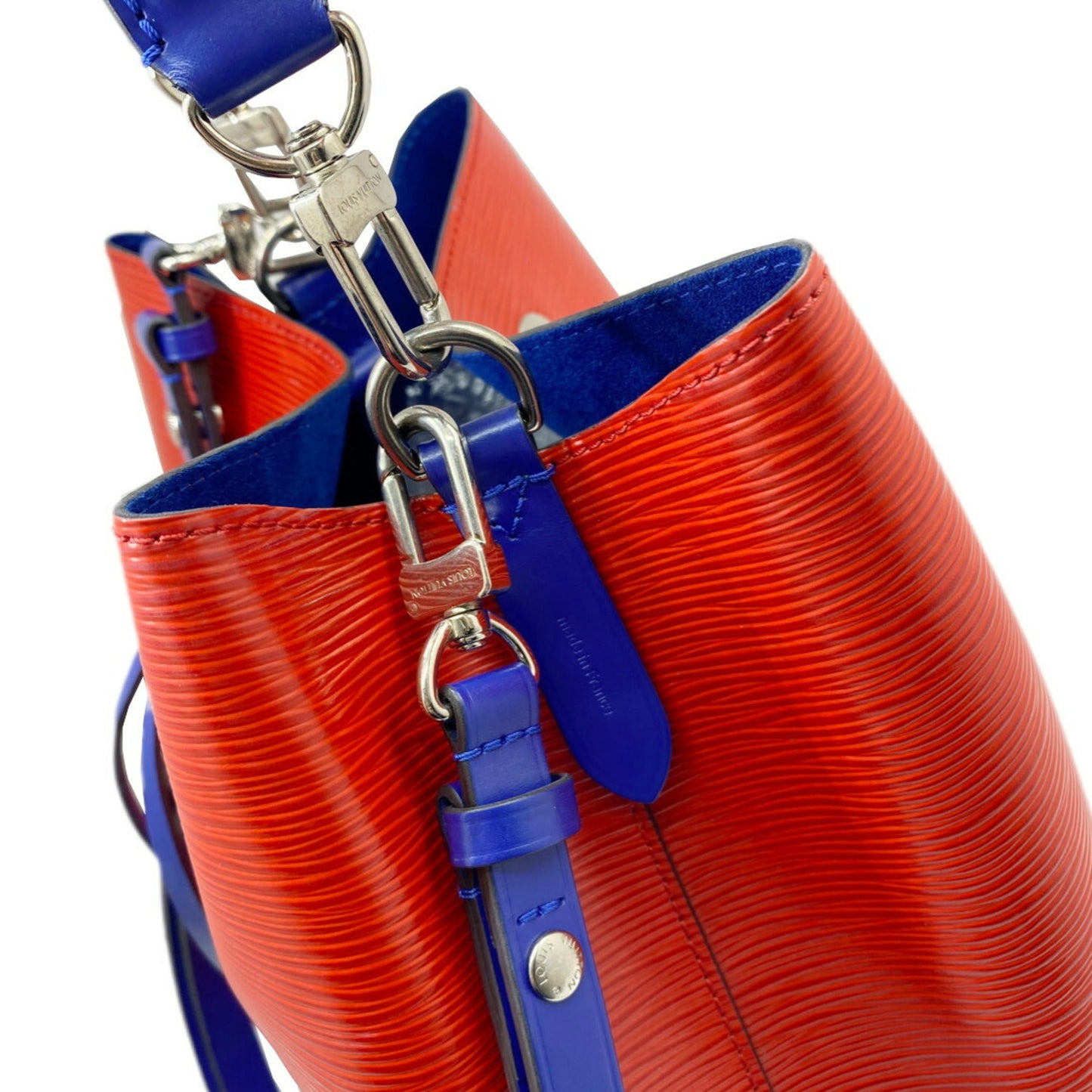 Louis Vuitton Blue Red Color Epi Leather Handbag Shoulder Bag
