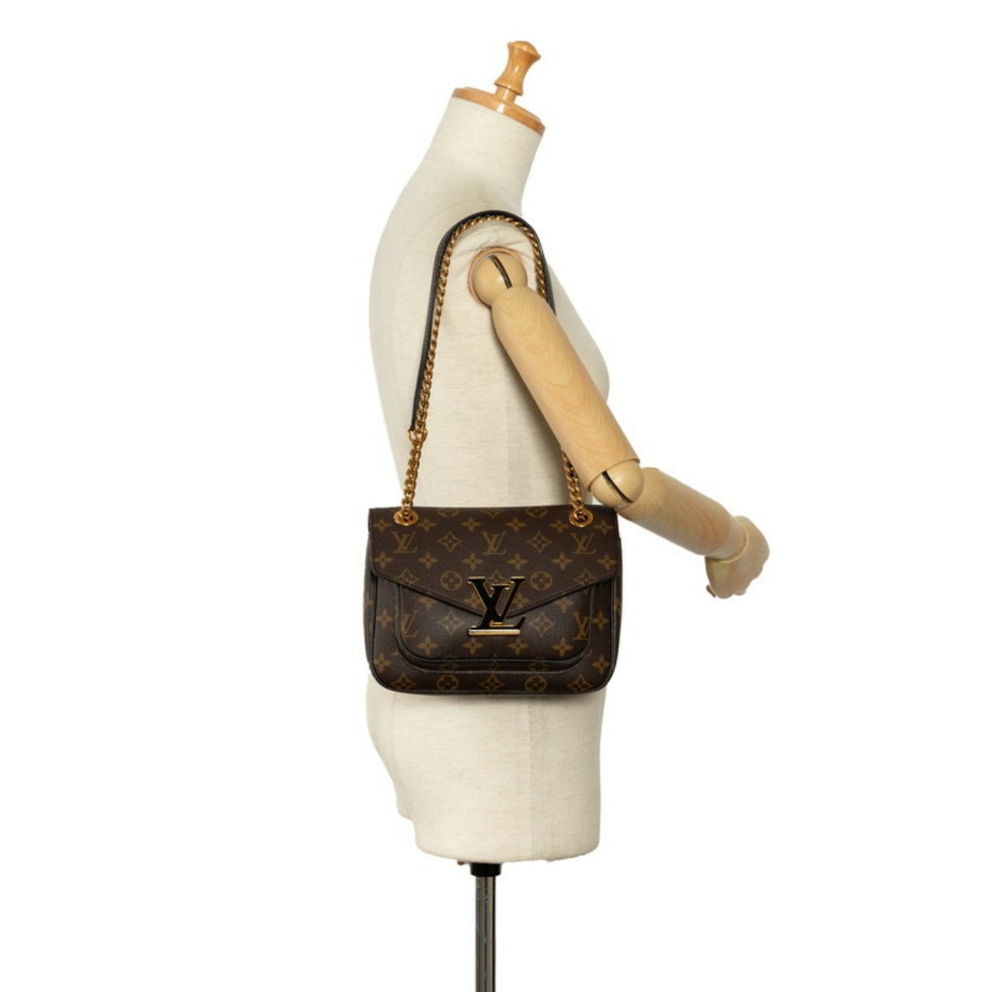 Louis Vuitton Brown Pvc Leather Shoulder Bag