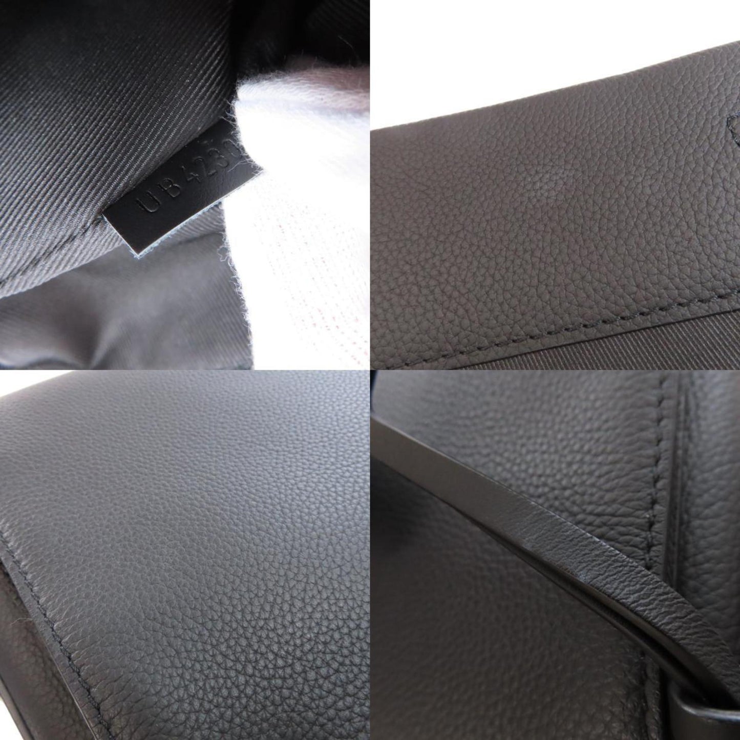 Louis Vuitton Black Leather Shoulder Bag