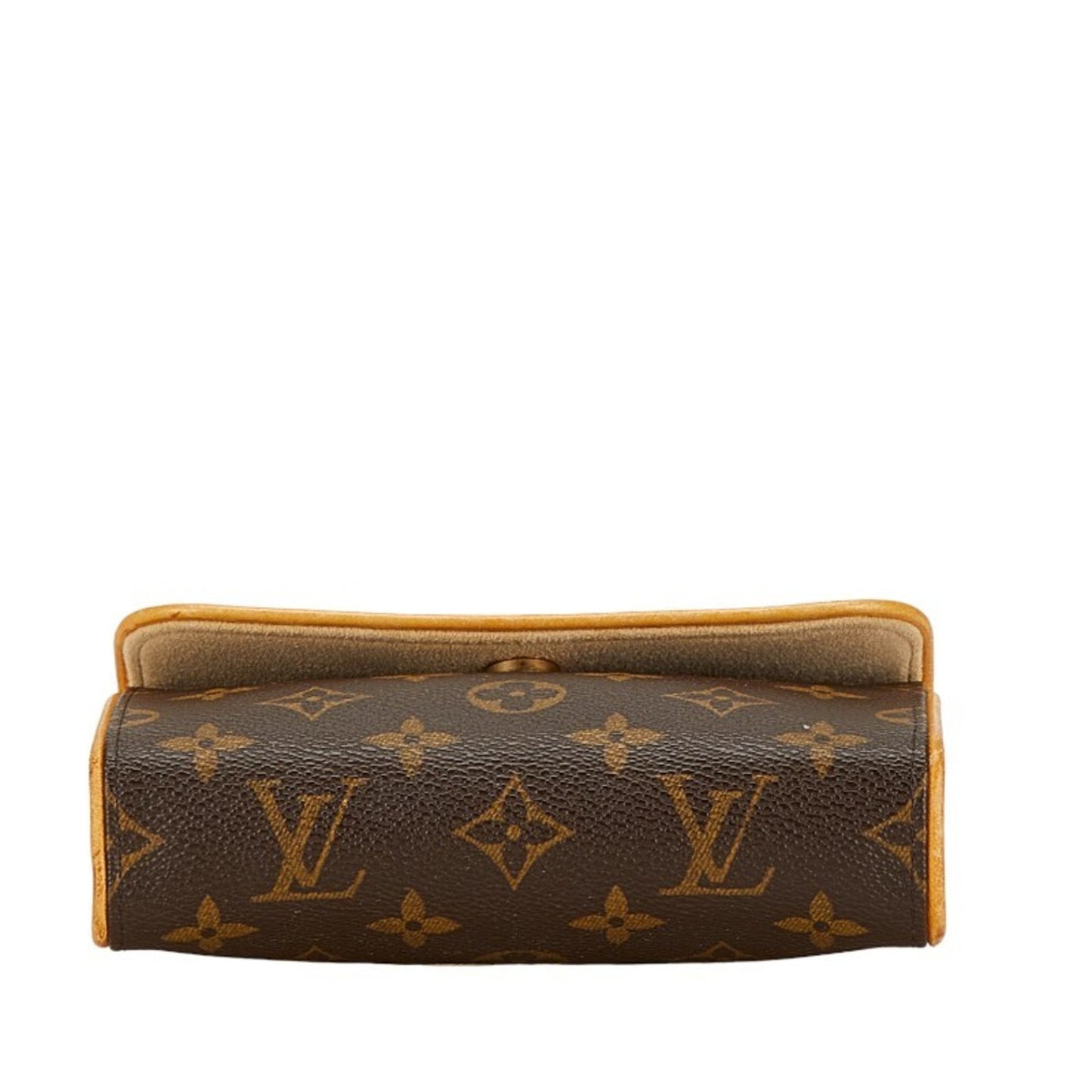 Louis Vuitton Brown Pvc Leather Pochette Shoulder Bag