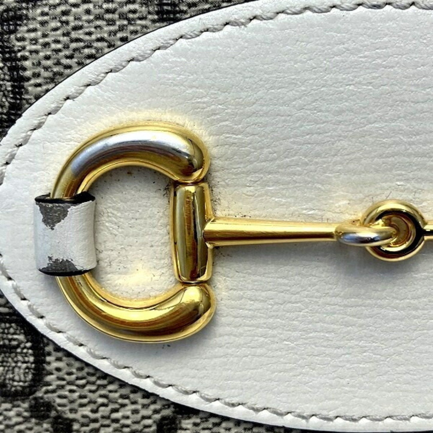 Gucci Beige White Pvc Leather Wallet (Bi-Fold)