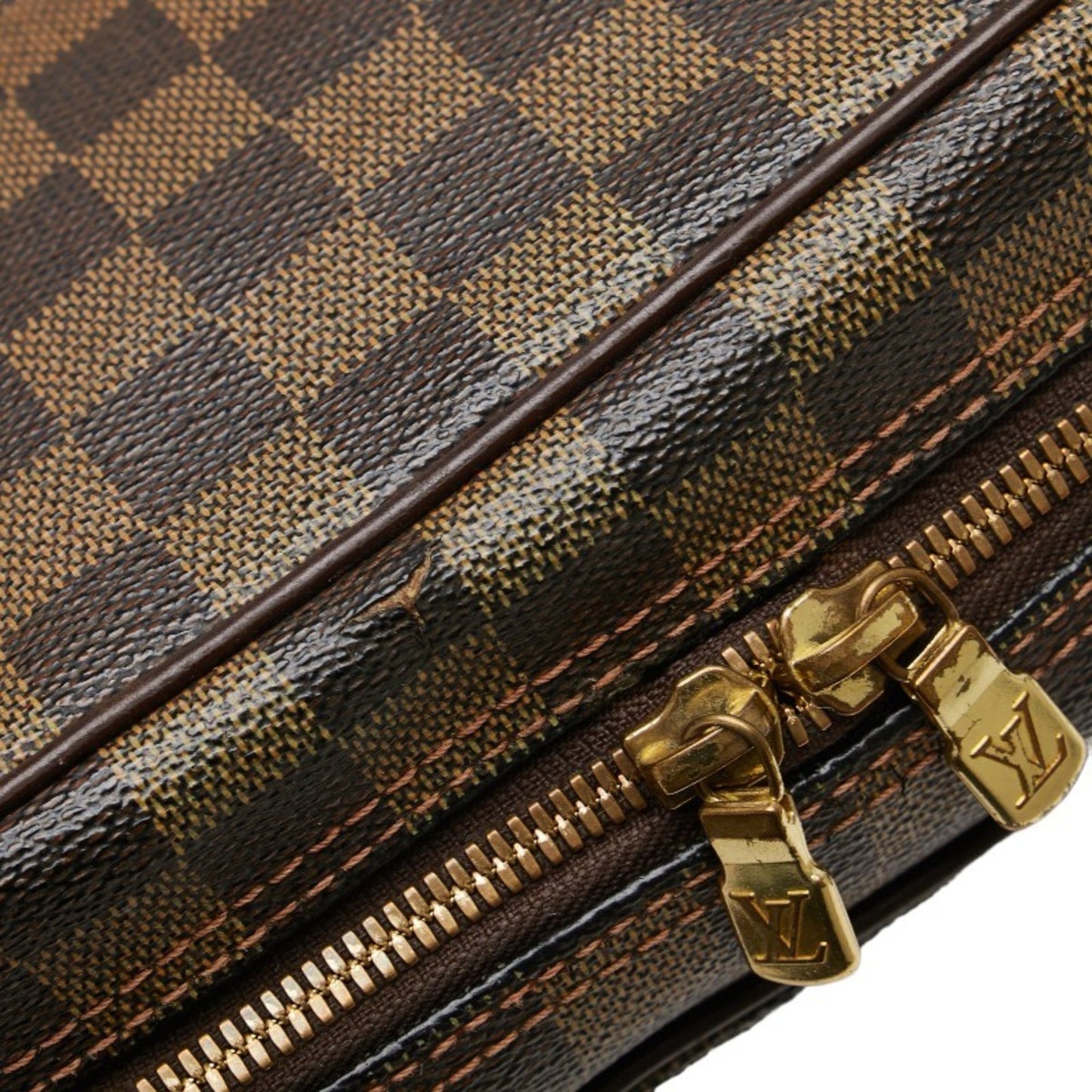 Louis Vuitton Damier Brown Pvc Leather Shoulder Bag