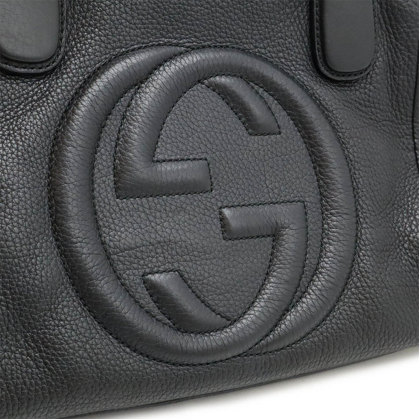 Gucci Soho Black Leather Handbag Tote Bag