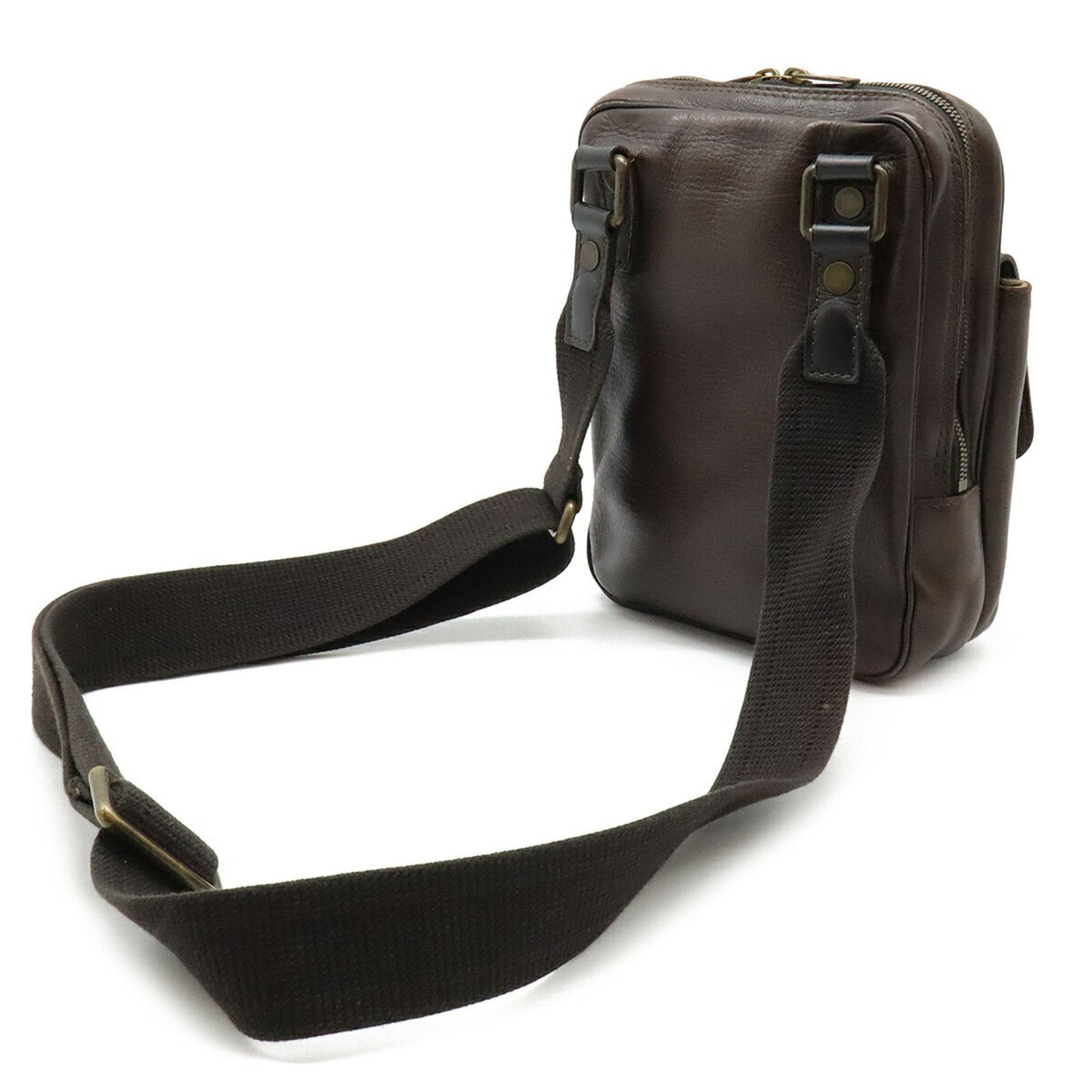 Louis Vuitton Coffee Utah Leather Shoulder Bag
