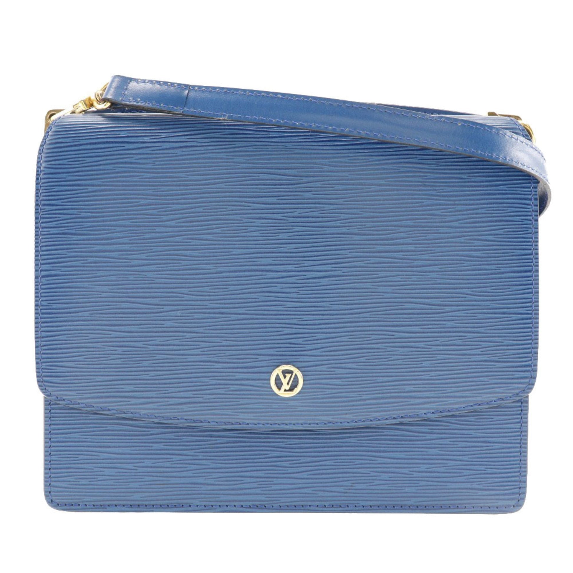 Louis Vuitton Blue Epi Leather Shoulder Bag ()
