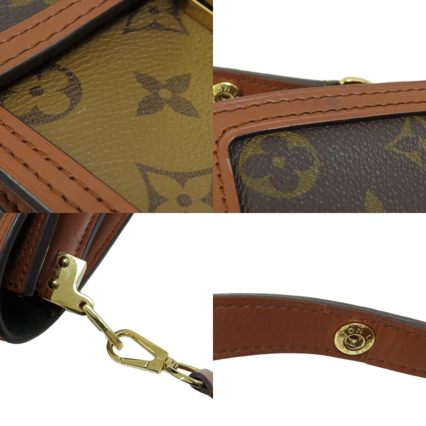 Louis Vuitton Brown Monogram Monogram Reverse Monogram Monogram Reverse Shoulder Bag