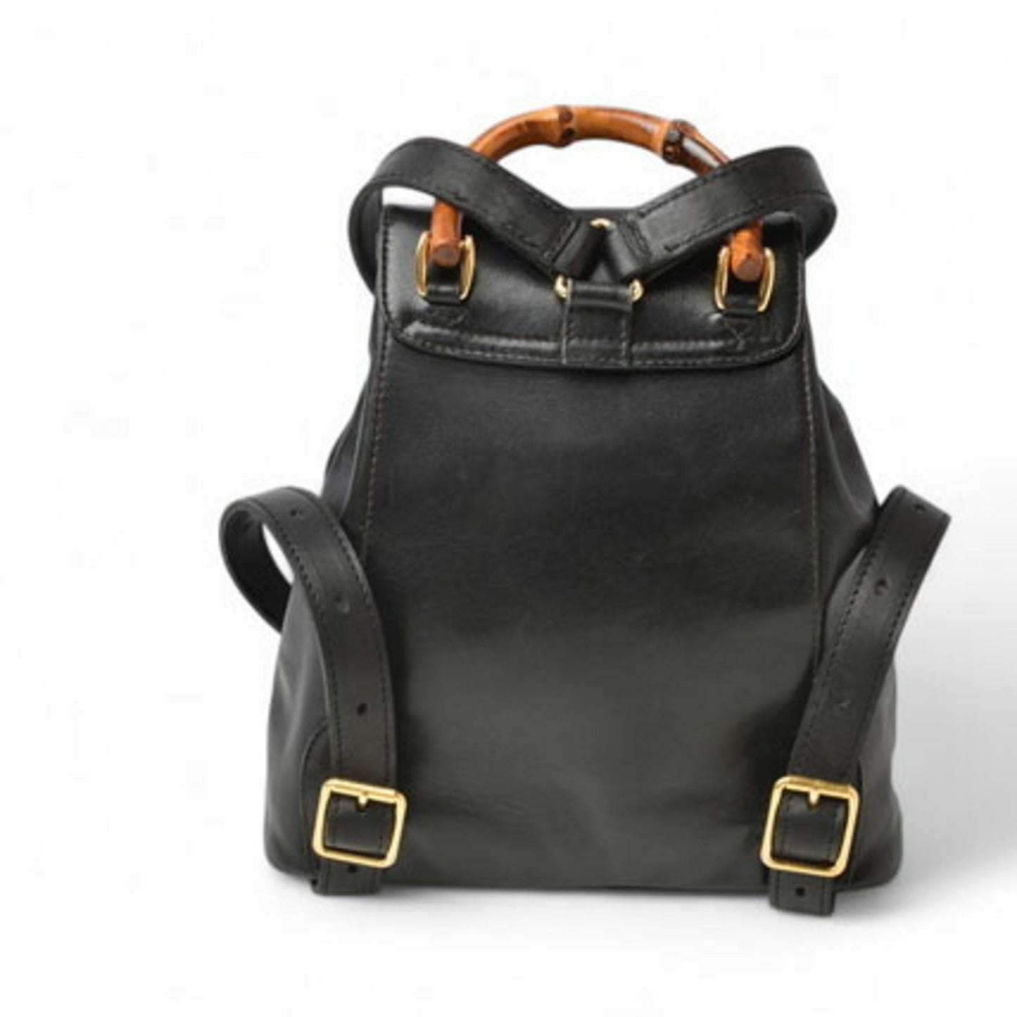 Gucci Black Leather Backpack