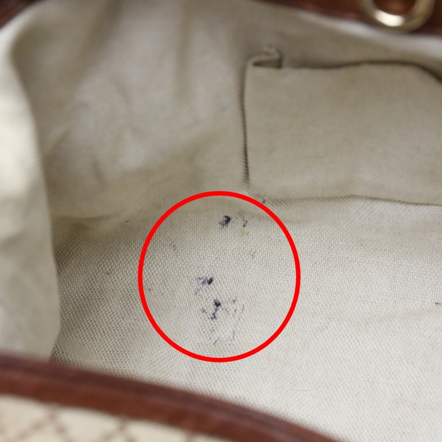 Gucci Brown Canvas Shoulder Bag Tote Bag