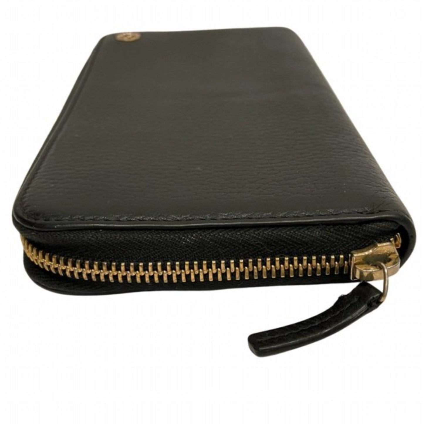 Gucci Black Leather Long Wallet (Bi-Fold)