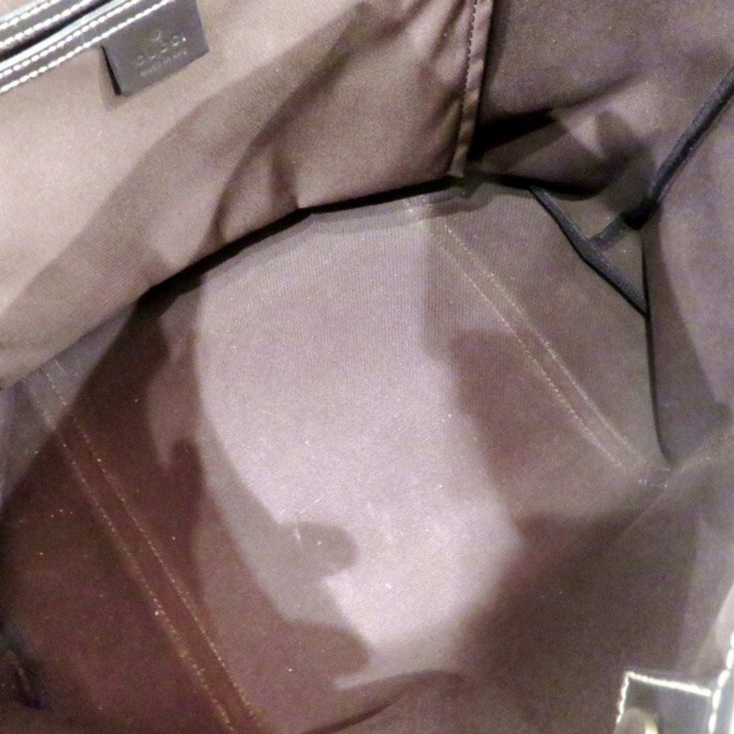 Gucci Brown Pvc Leather Tote Bag