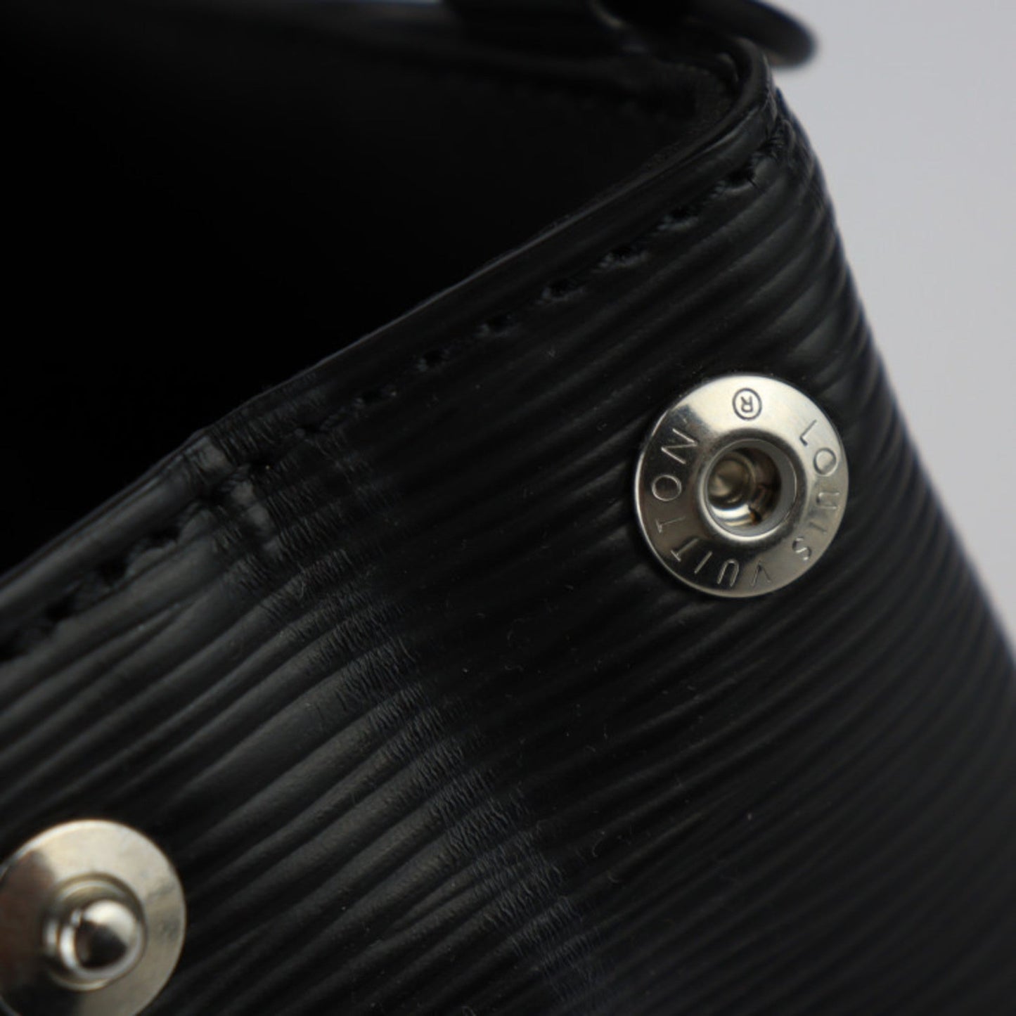 Louis Vuitton Black Epi Leather Handbag Shoulder Bag Tote Bag
