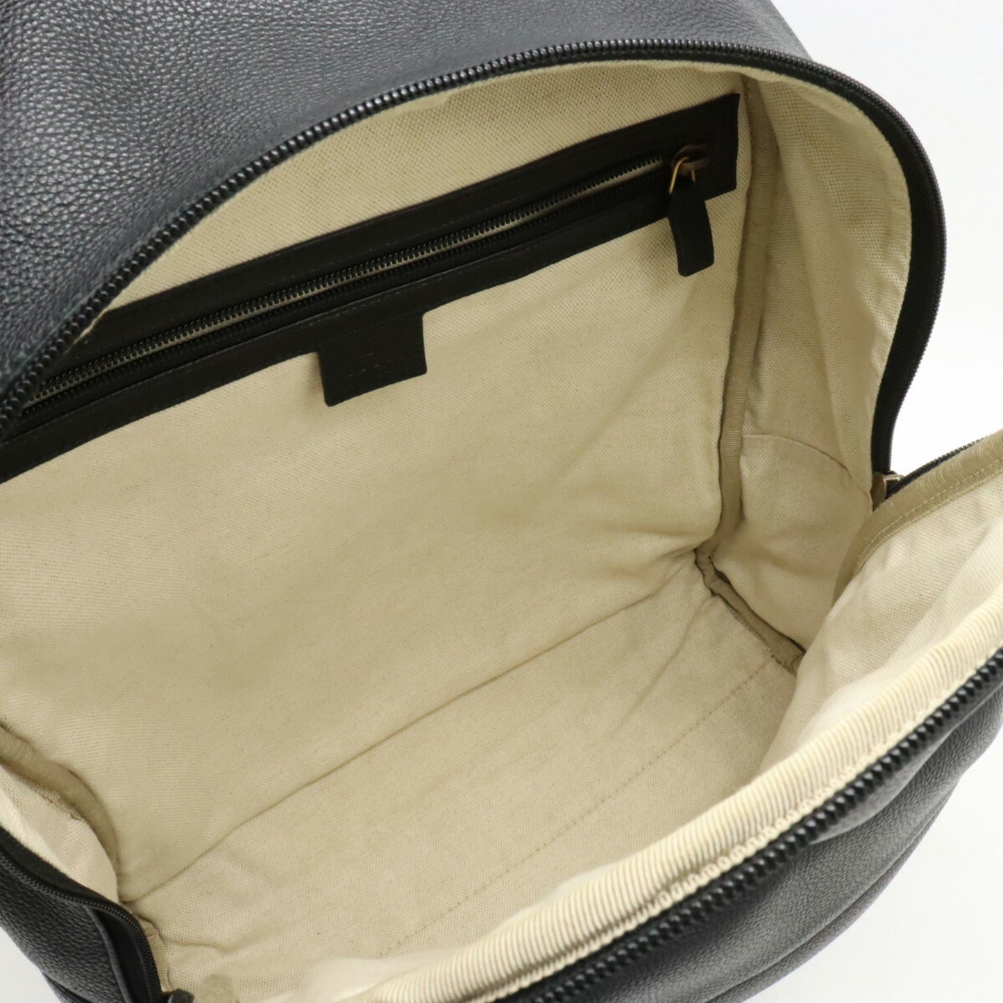 Gucci Black Leather Backpack