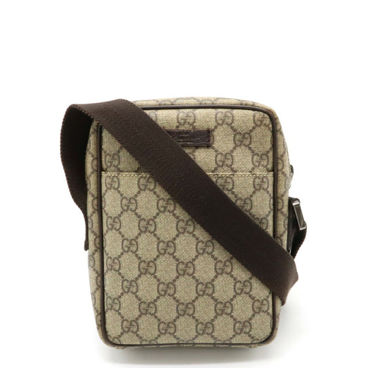 Gucci Beige Dark Brown Khaki Pvc Leather Pochette Shoulder Bag ()
