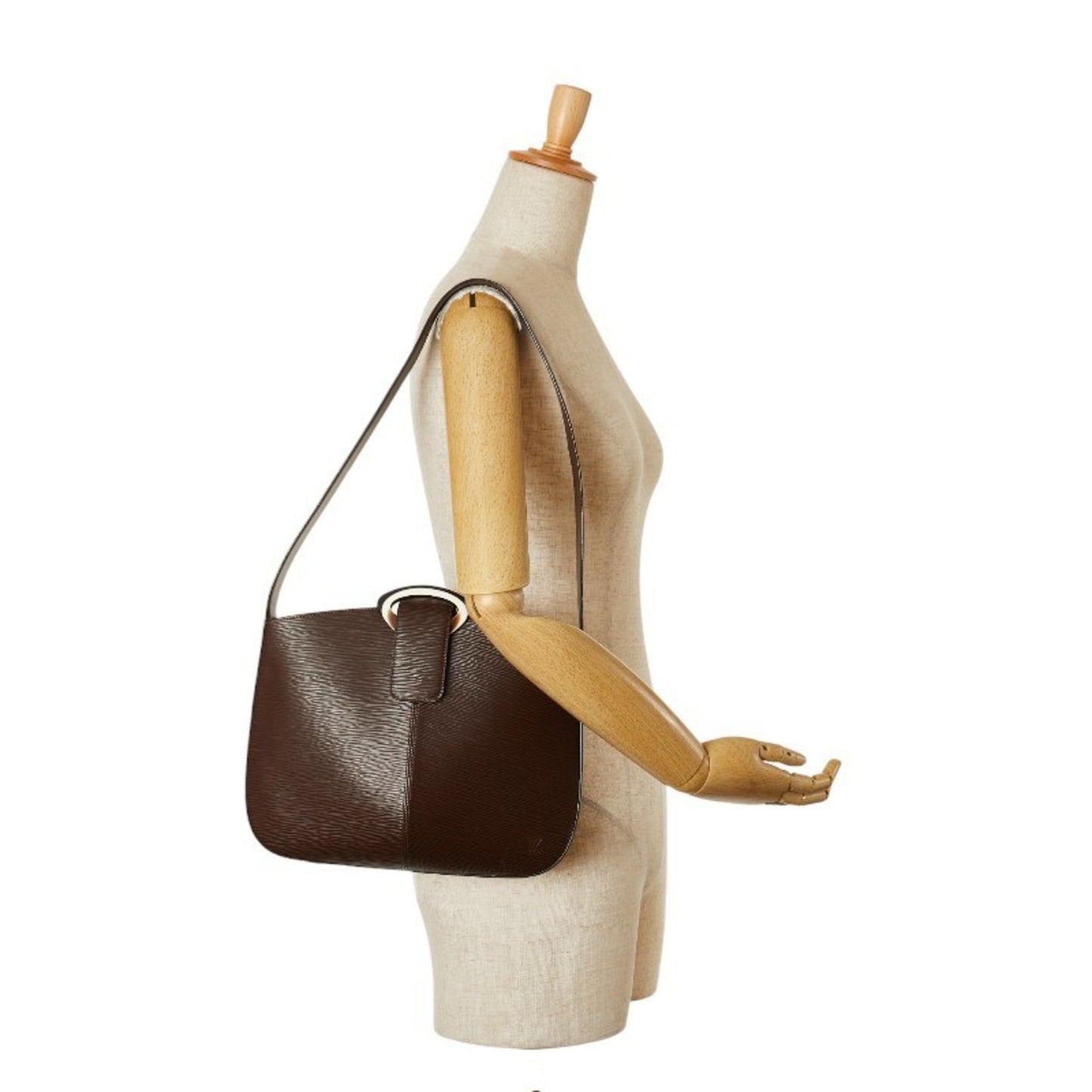 Louis Vuitton Brown Moka Leather Shoulder Bag