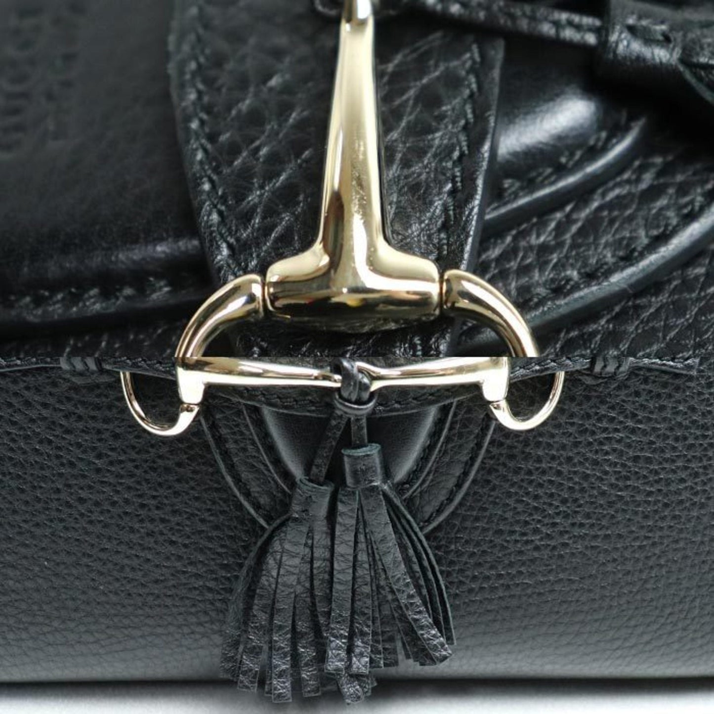 Gucci Black Leather Shoulder Bag