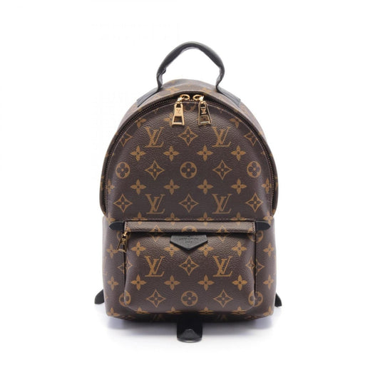Louis Vuitton Black Brown Monogram Leather Backpack ()