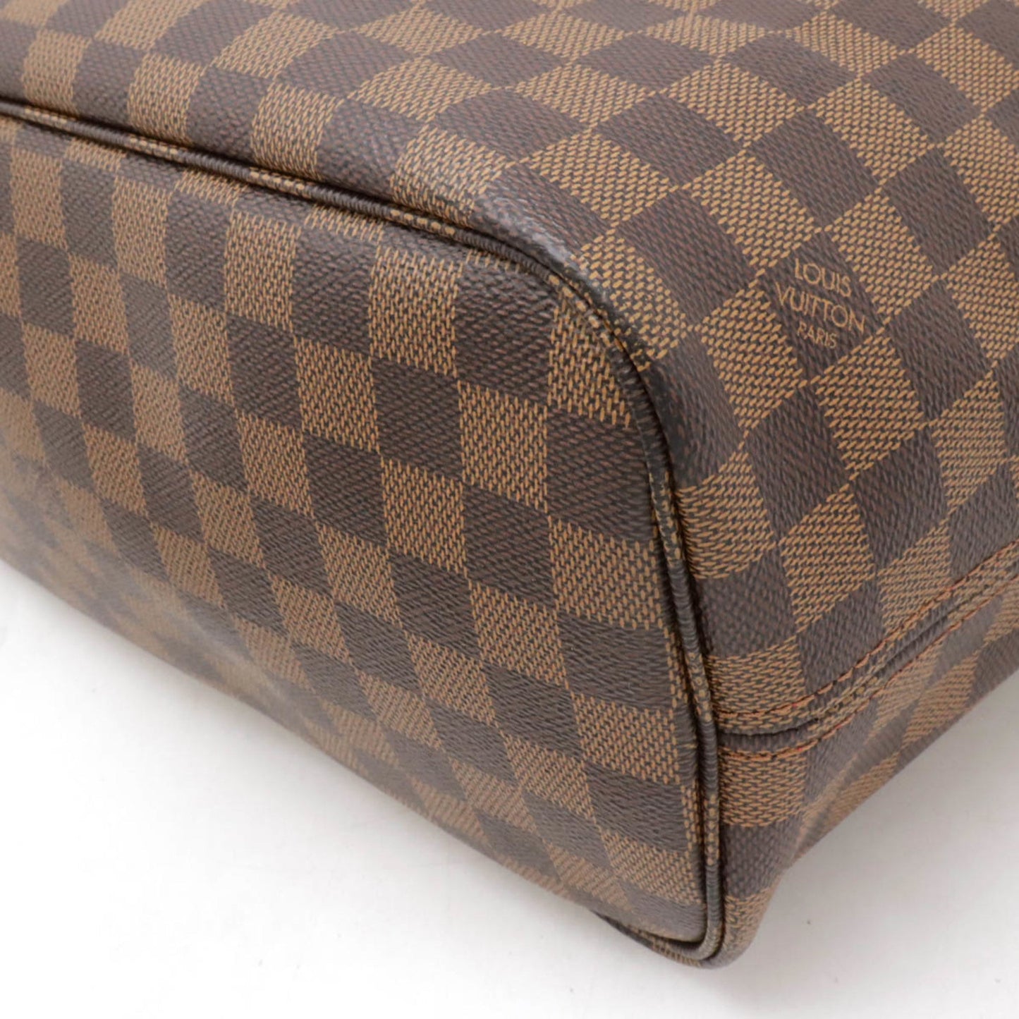 Louis Vuitton Brown Damier Canvas Pvc Pouch Shoulder Bag Tote Bag