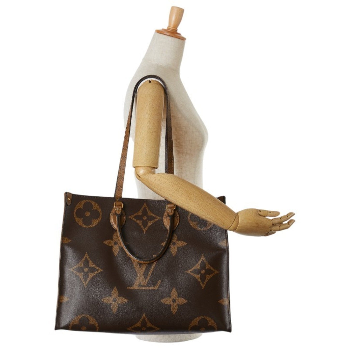 Louis Vuitton Monogram Reverse Brown Pvc Leather Handbag Shoulder Bag