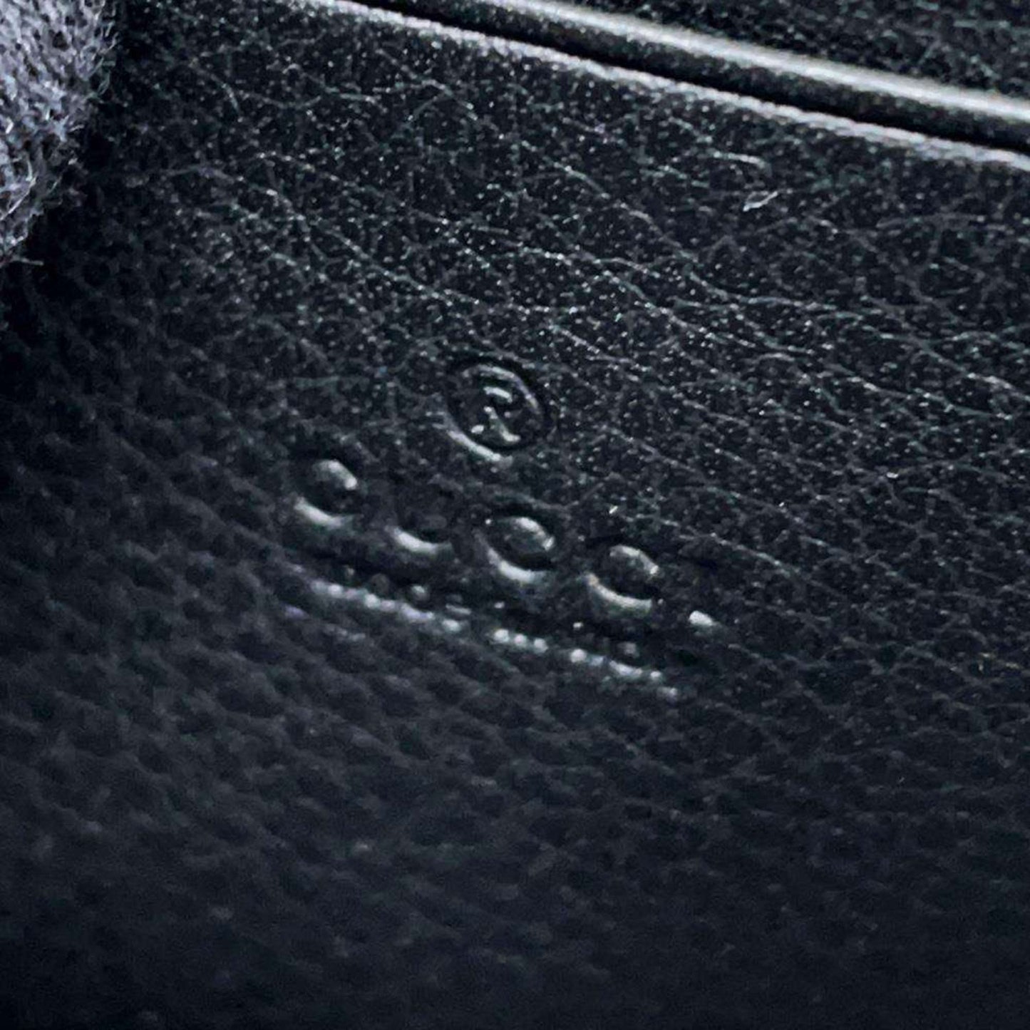 Gucci Black Leather Chain/Shoulder Wallet