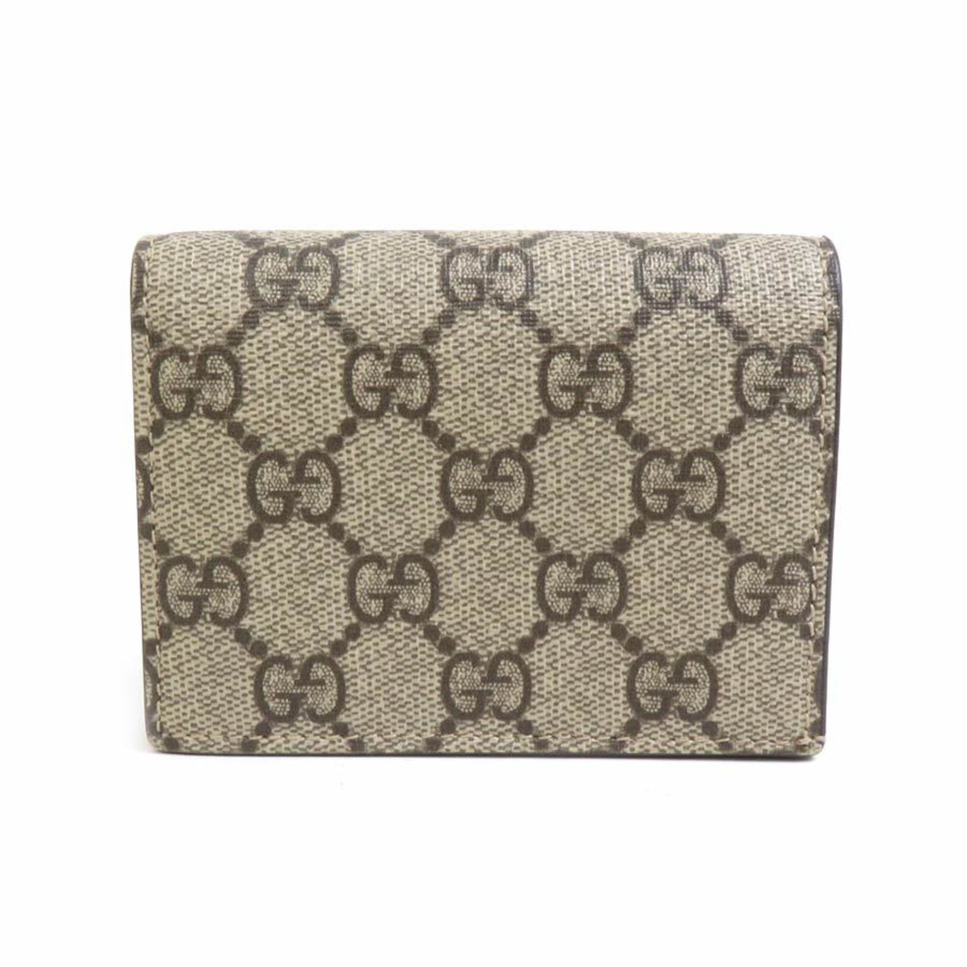 Gucci Beige Brown Gg Supreme Wallet (Bi-Fold) ()