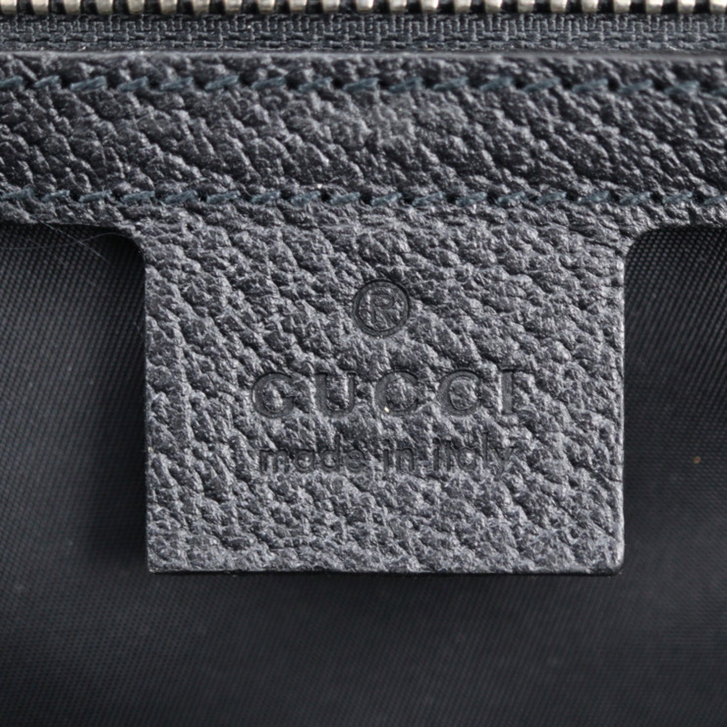 Gucci Black Nylon Leather Handbag Shoulder Bag
