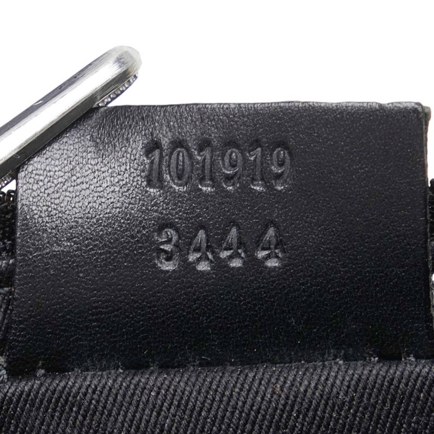 Gucci Black Canvas Leather Pouch Shoulder Bag Tote Bag