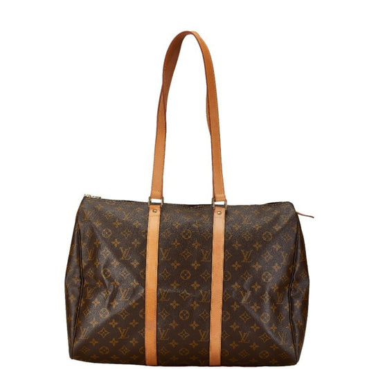 Louis Vuitton Brown Pvc Leather Boston Bag Shoulder Bag ()