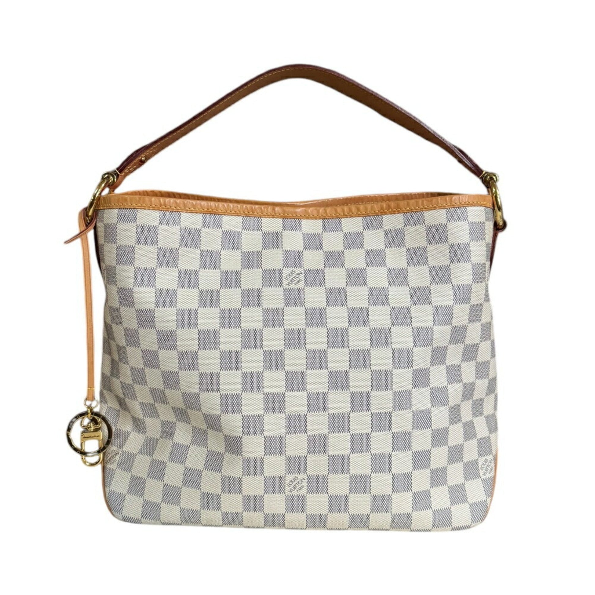 Louis Vuitton White Damier Azur Shoulder Bag ()