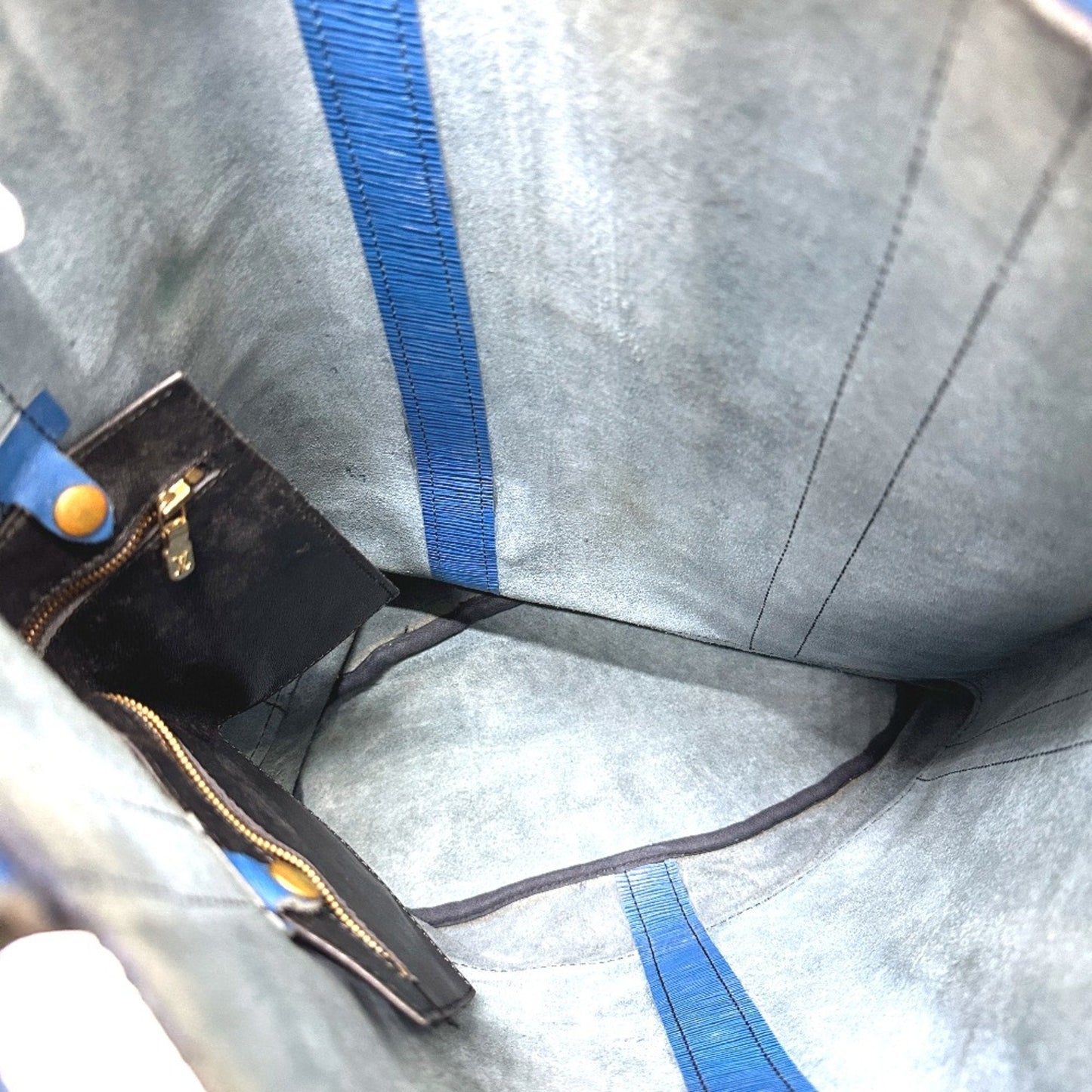 Louis Vuitton Blue Leather Shoulder Bag