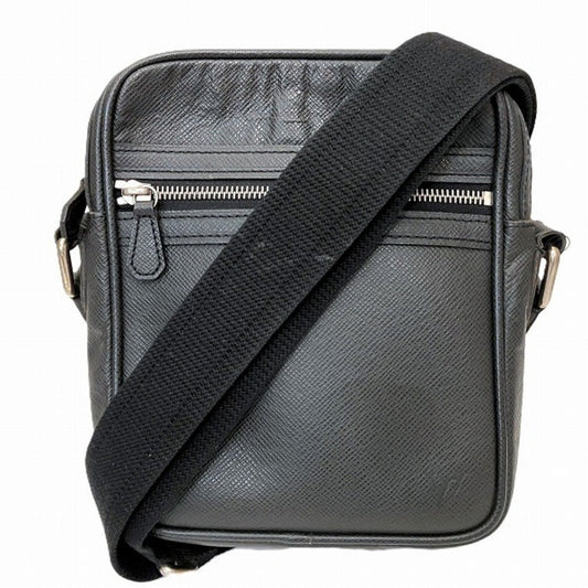 Louis Vuitton Black Leather Shoulder Bag ()