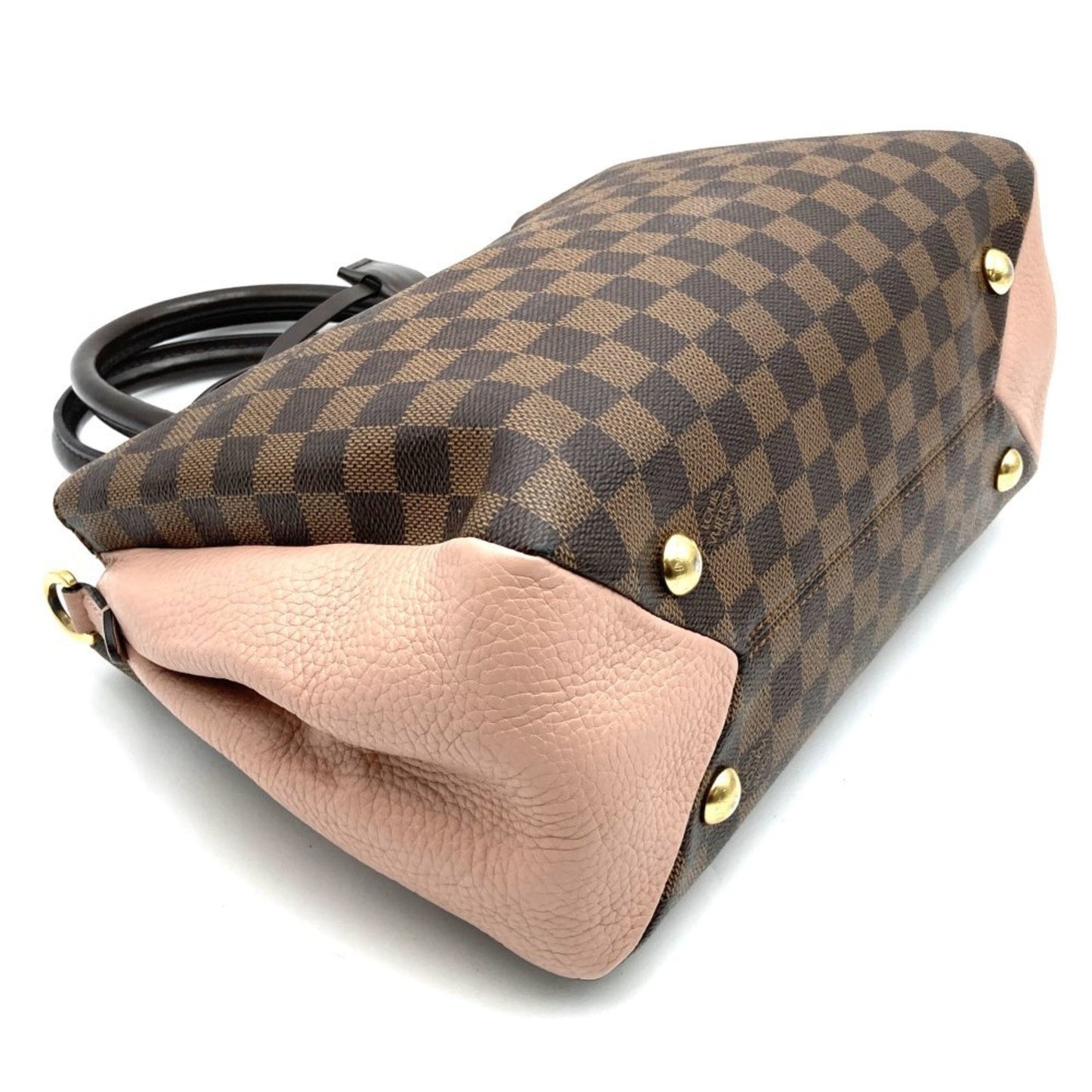 Louis Vuitton Brown Damier Canvas Leather Handbag Shoulder Bag