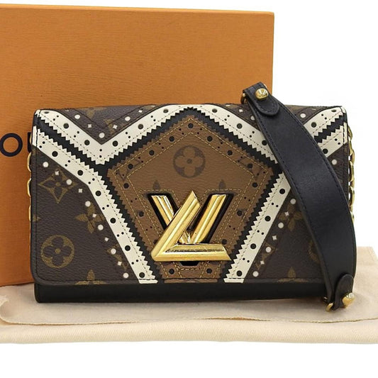Louis Vuitton Black Monogram Monogram Leather Shoulder Bag ()