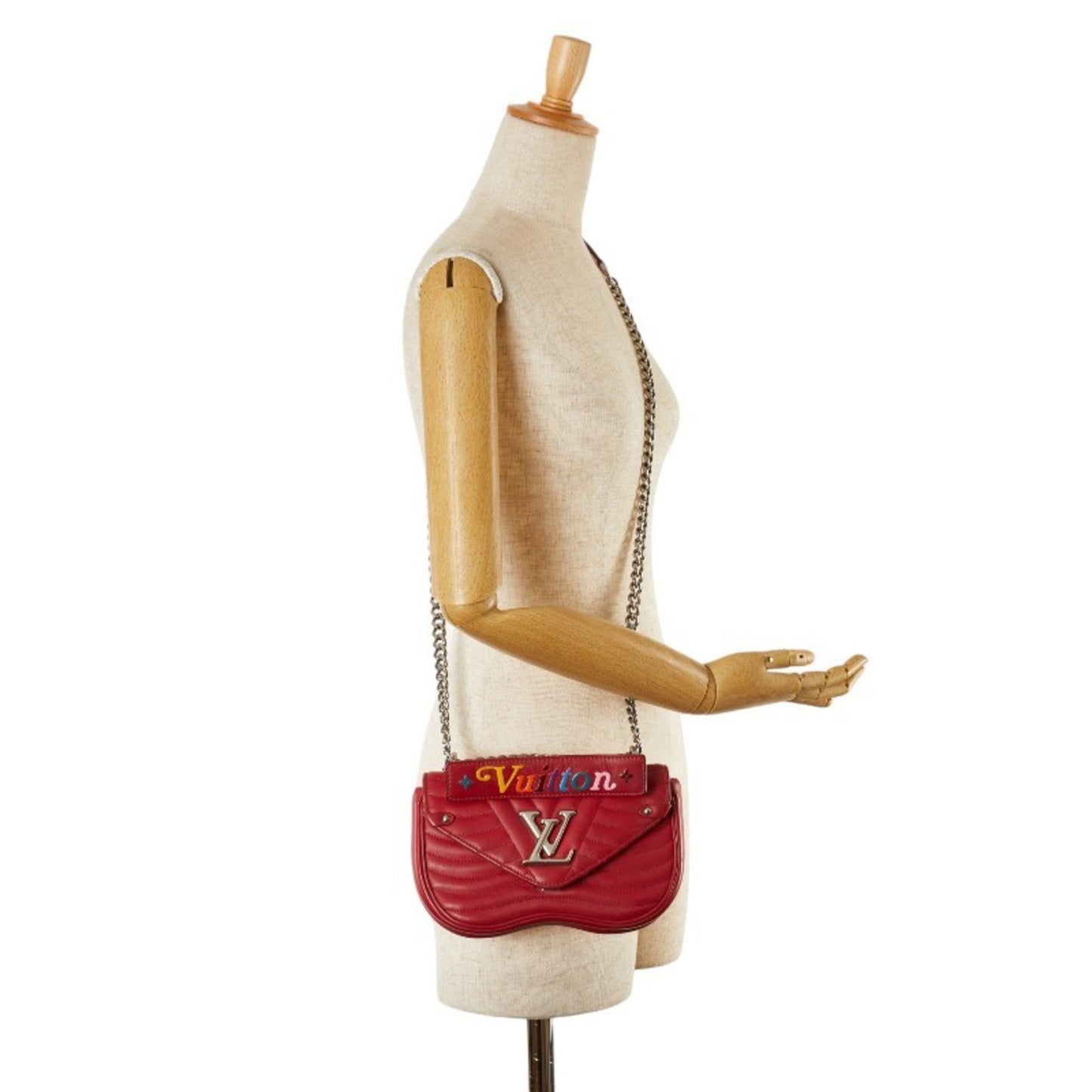 Louis Vuitton Red Color Leather Handbag Shoulder Bag
