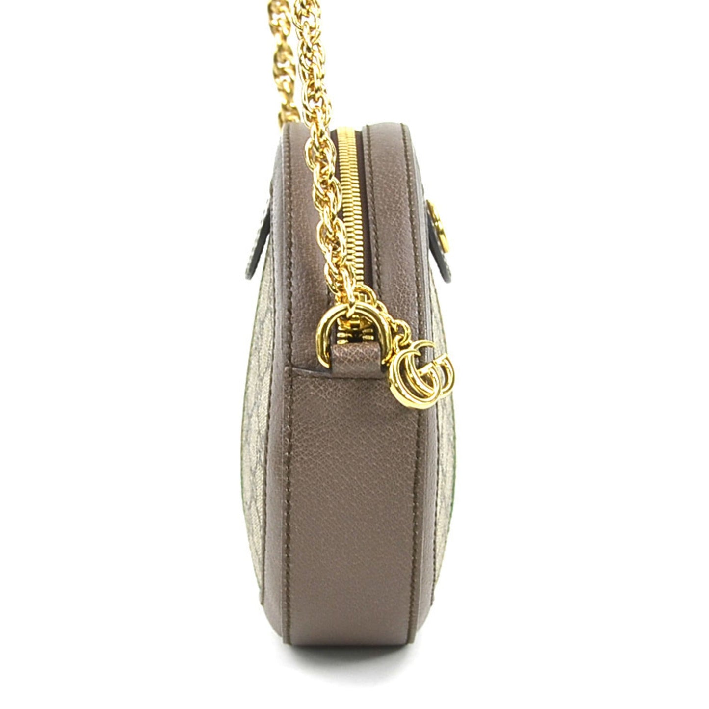 Gucci Beige Brown Gg Supreme Leather Shoulder Bag