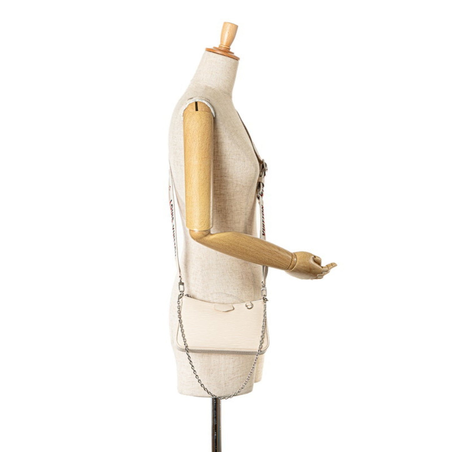 Louis Vuitton White Epi Leather Handbag Shoulder Bag