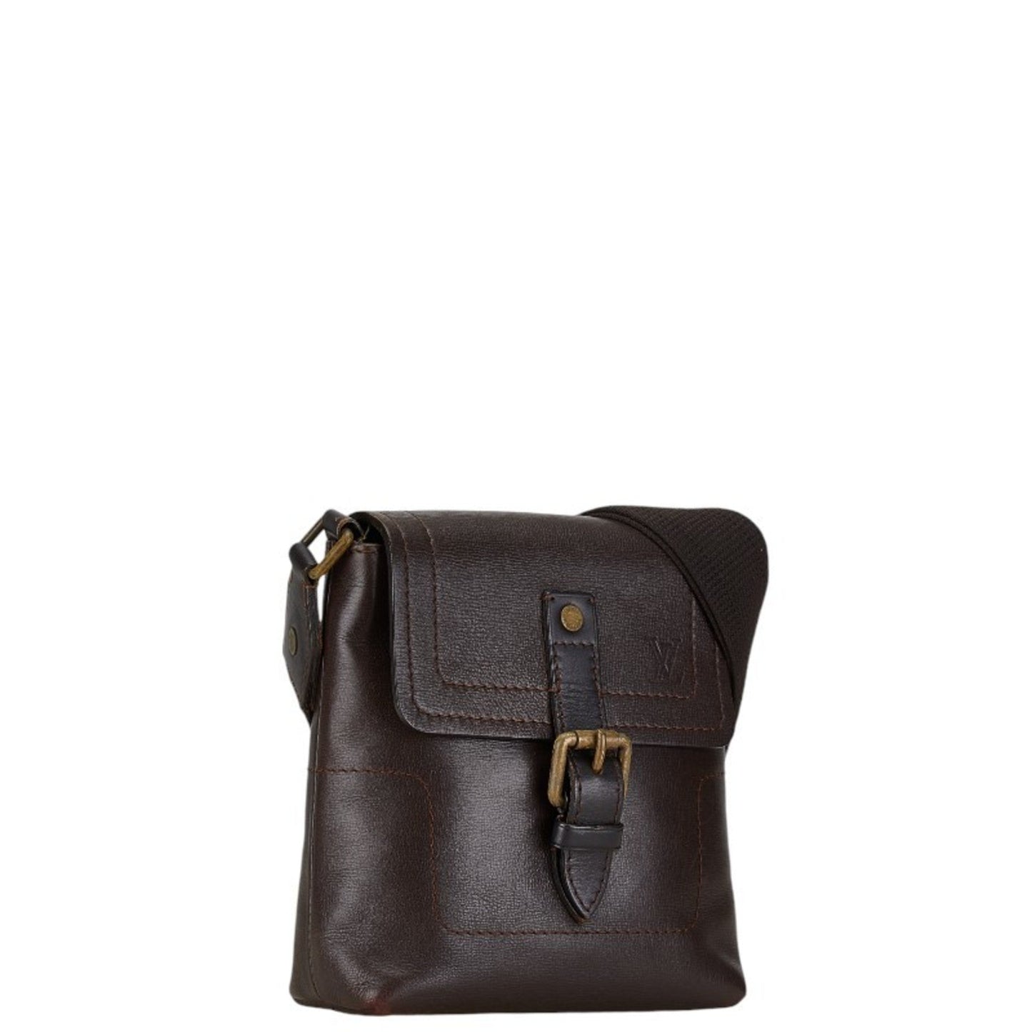 Louis Vuitton Brown Coffee Leather Shoulder Bag